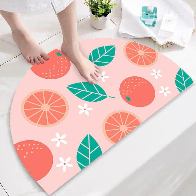 Semicircular Cute Door Mat 